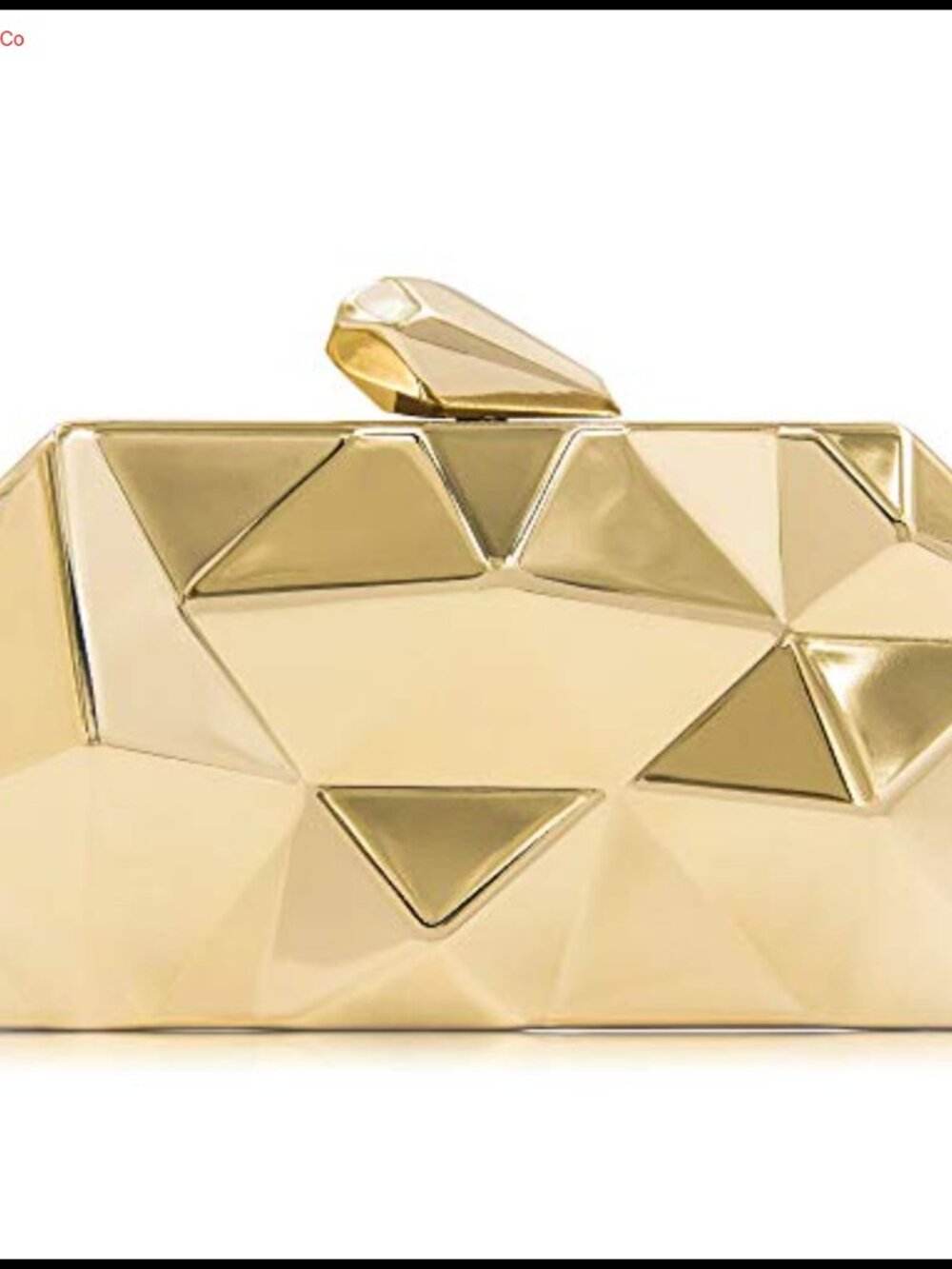 Metallic Alloy Clutch Evening Bag Wristlet Crossbody Women Formal